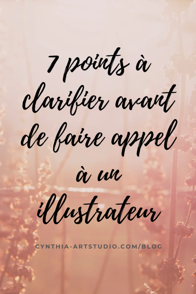 pin it article faire appel à un illustrateur Cynthia Artstudio