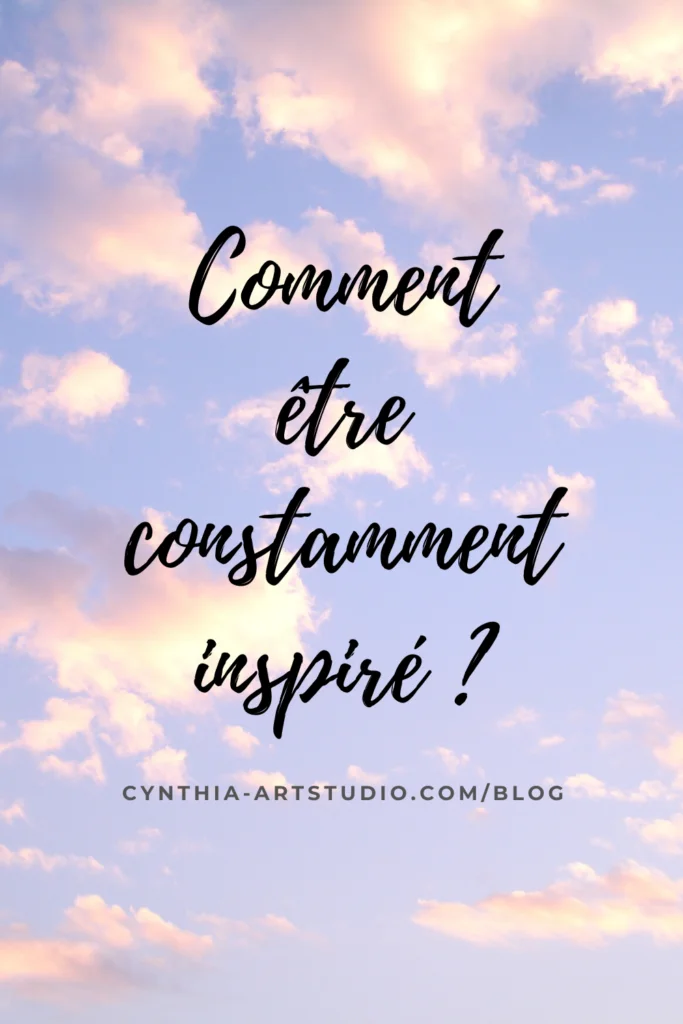 pin it article sur l'inspiration Cynthia Artstudio