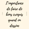 Article l’importance de faire de bons croquis quand on dessine écrit par Cynthia Artstudio