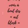 Article : Comment venir à bout des « art block » ? écrit par Cynthia Artstudio