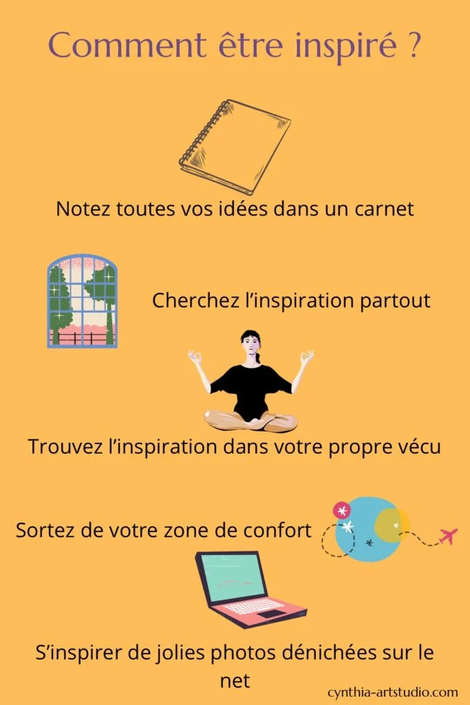 Trouver l’inspiration. Article écrit par Cynthia Artstudio