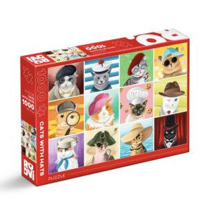 Roovi Cats with hats by Cynthia Artstudio