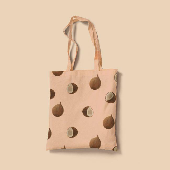 Noix de Coco motif fait par l’illustratrice Cynthia Artstudio. Coconut pattern