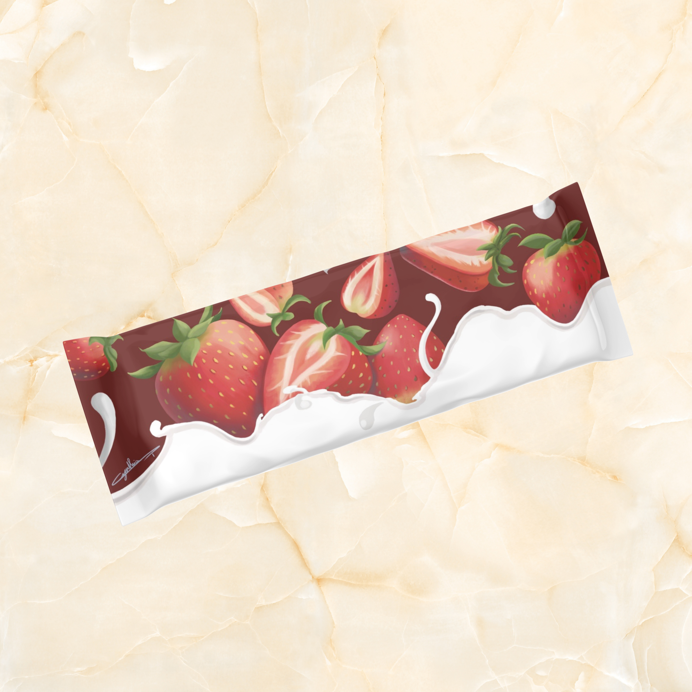 Packaging personnalisé fait par l'illustratrice Cynthia Artstudio