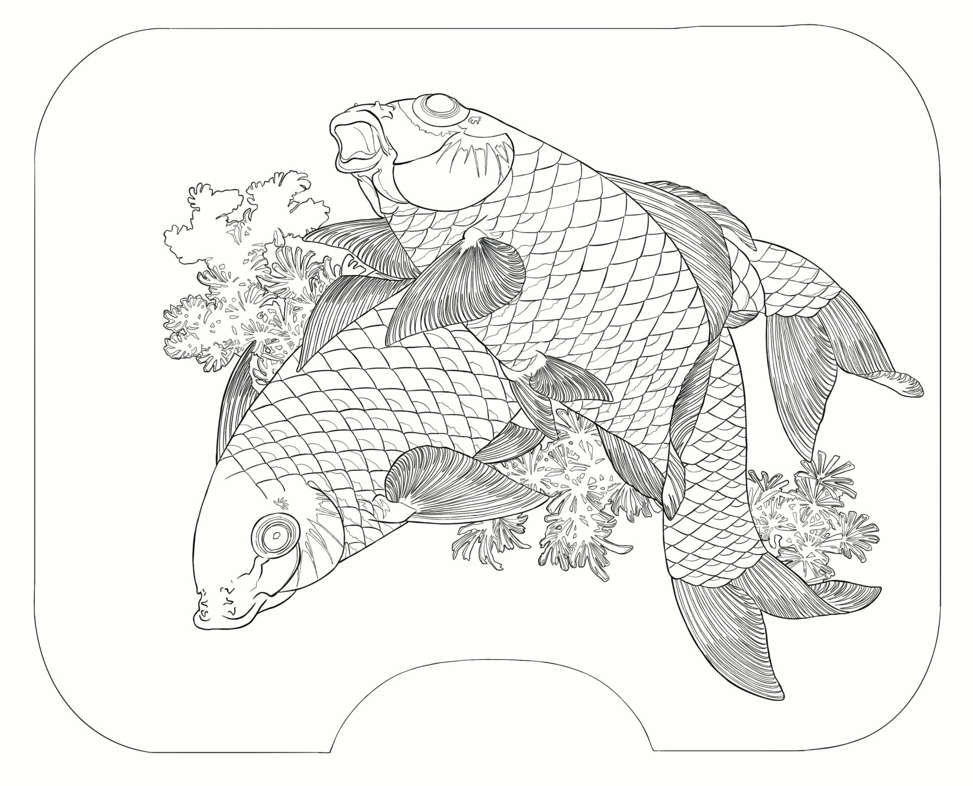 Coloriage Hokusai par Cynthia Artstudio