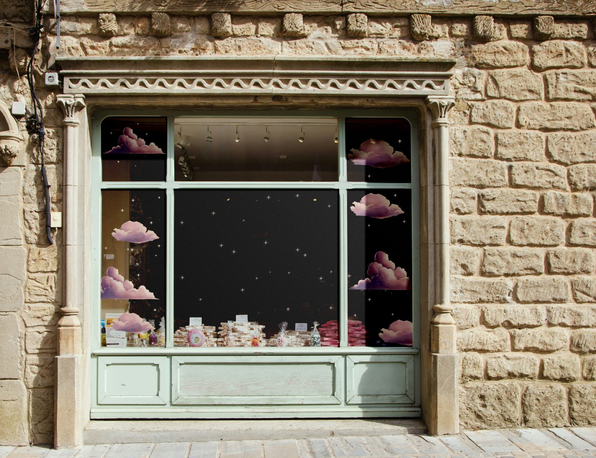 illustration vitrine boutique par l'illustratrice Cynthia Artstudio