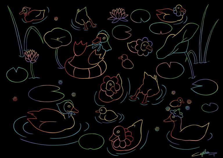 Carte à gratter dessin de Cynthia Artstudio