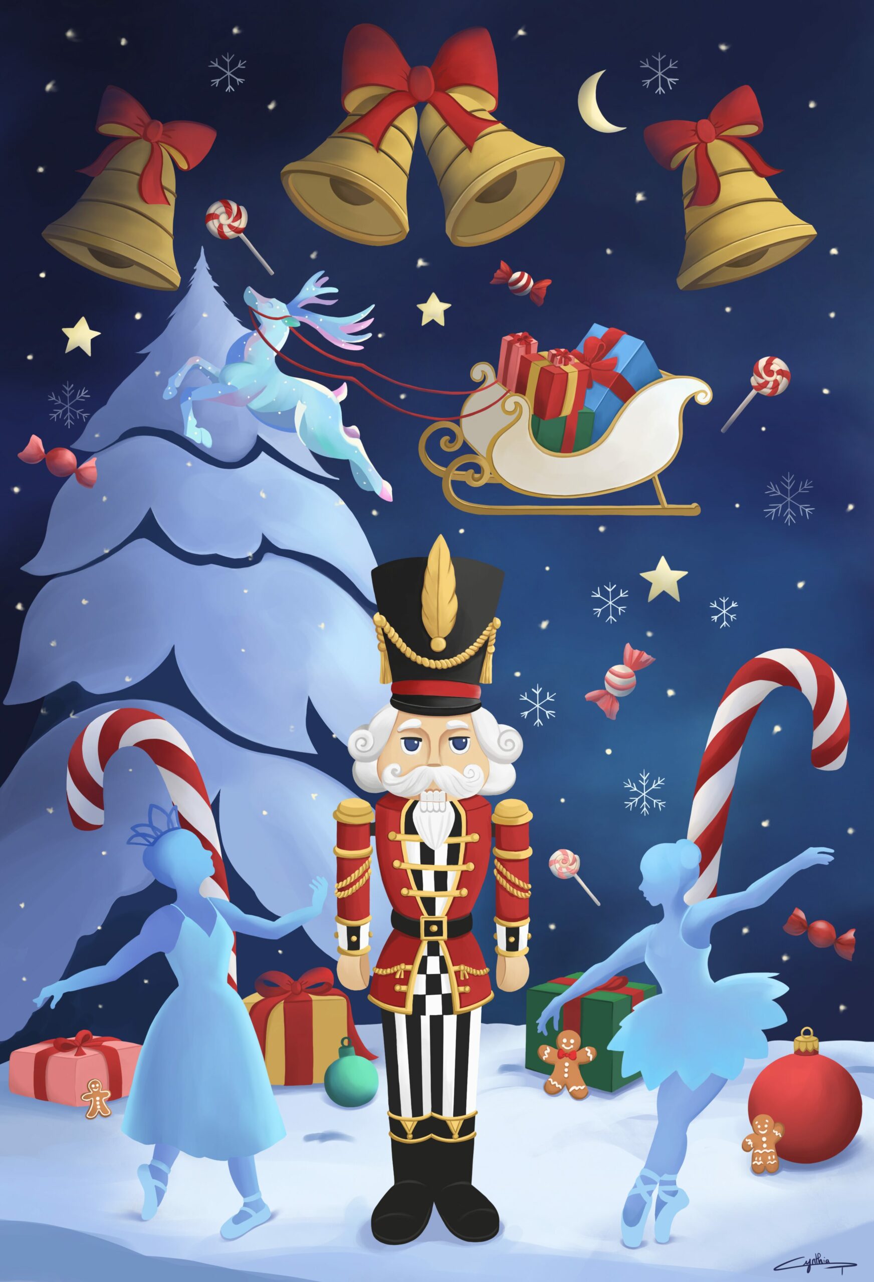 Illustration casse noisette de Cynthia Artstudio