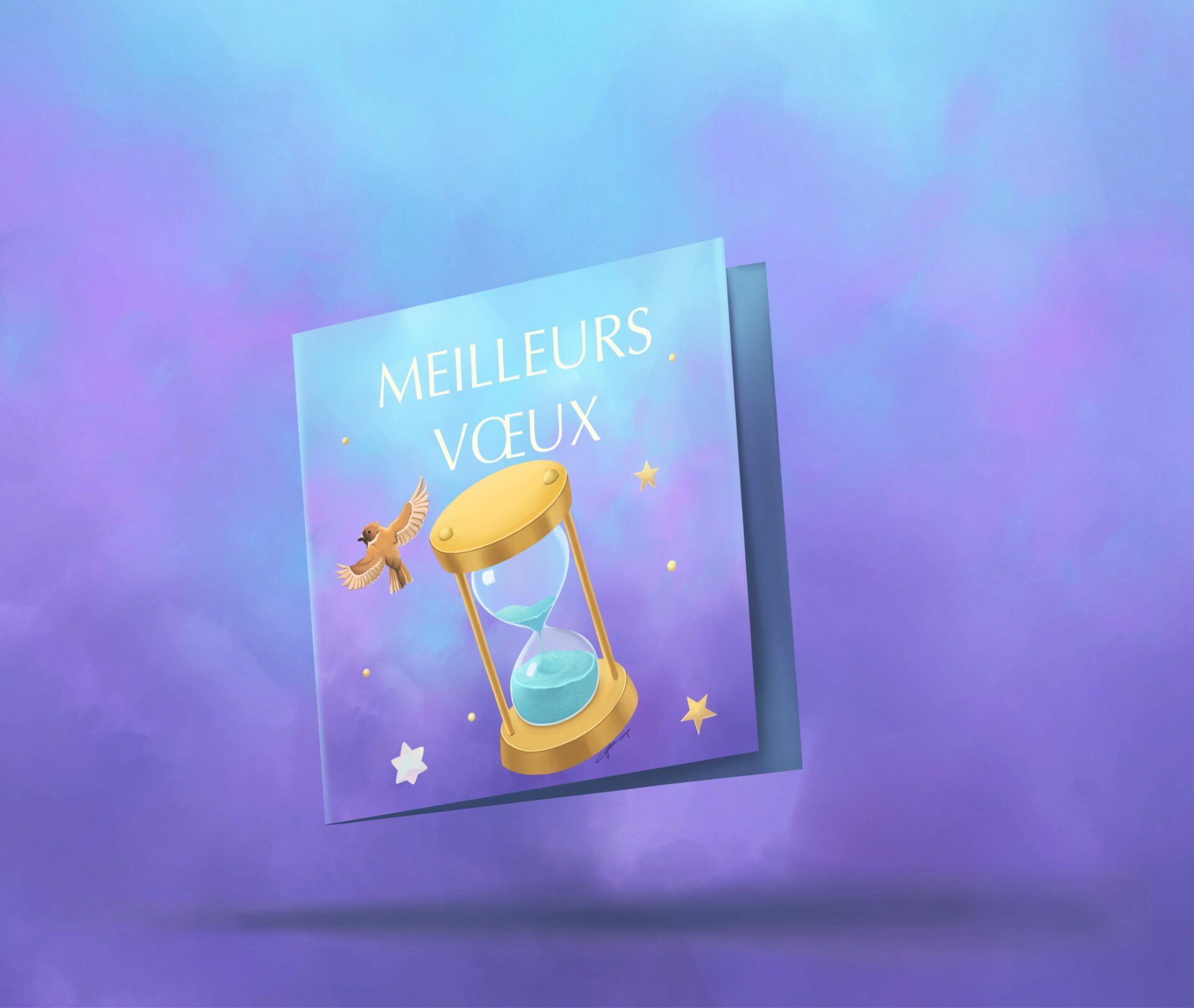 Illustration carte de vœux par Cynthia Artstudio