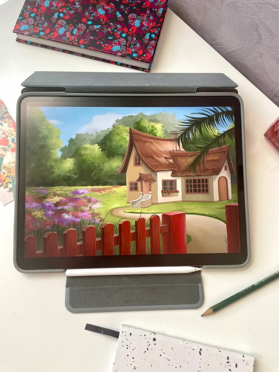 Illustration cottage fait par l'illustrateur de puzzle Cynthia Artstudio