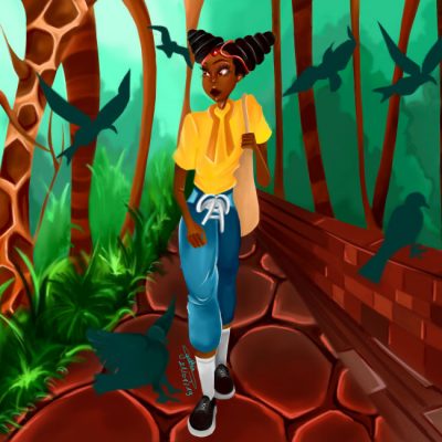 walking-in-an étapes pour créer une illustration
